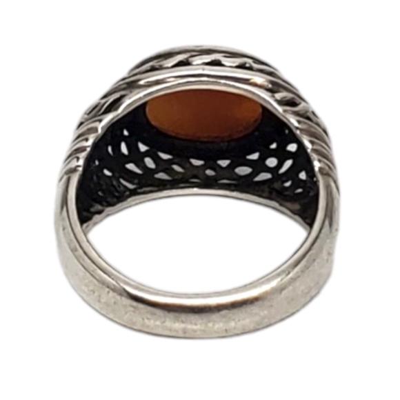 CNA Sterling Silver Cameo Ring Size 7 #17547 - Picture 2 of 7
